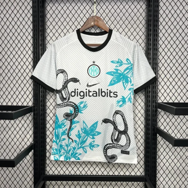 Maillot Inter Milan Concept 2024/2025 – Blanc Serpents Turquoise